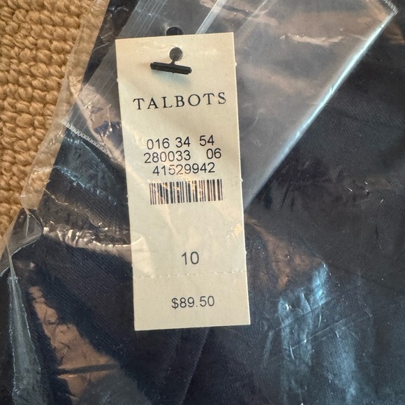 NWT Talbots High Rise Chatham Ankle Pants Slim Leg Stretch Indigo Blue Size 10 - Picture 7 of 7